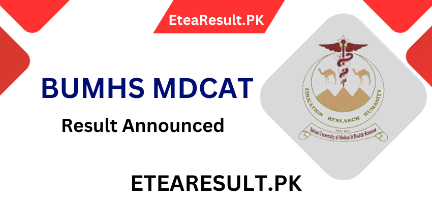 BUMHS MDCAT Result
