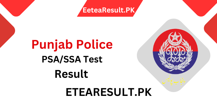 Punjab Police PSA/SSA Test Result