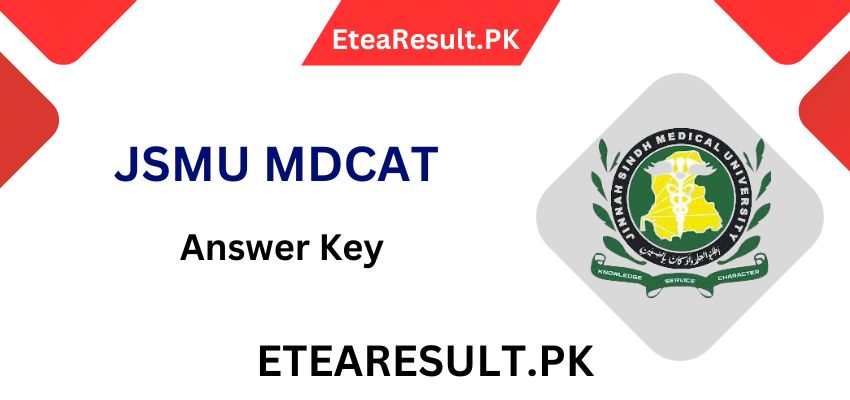 JSMU Sindh MDCAT Answer Key