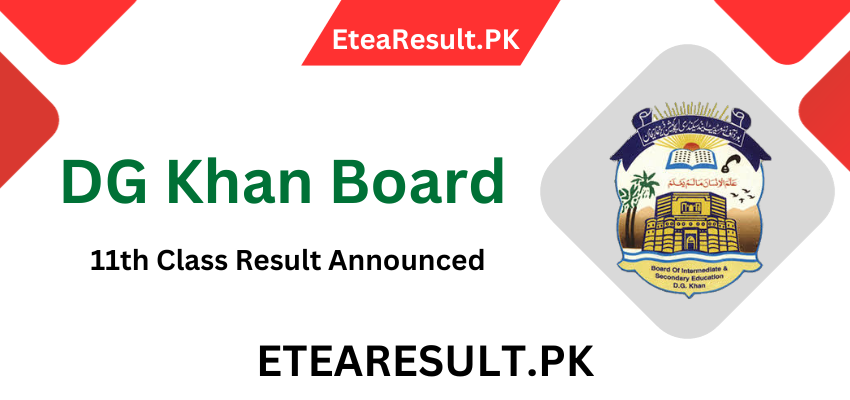 11th Class 1st Year Result DG Khan Board 