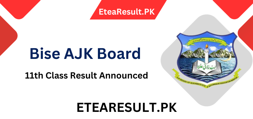 Bise AJK Mirpur Board 1st Year Result Gazette