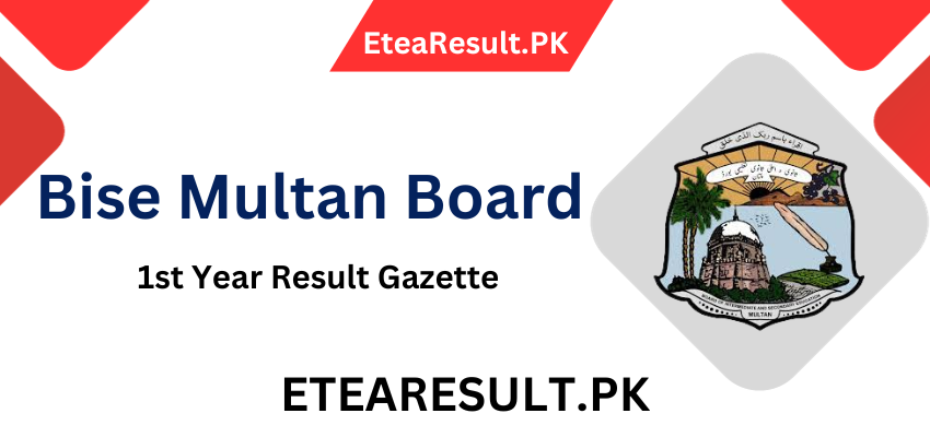 Bise Multan 1st Year Result Gazette