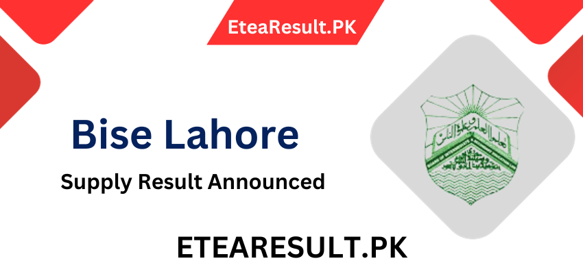 Bise Lahore Matric Supplementary Result