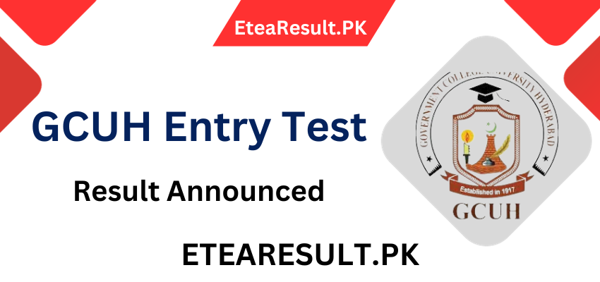 GCUH Entry Test Result 