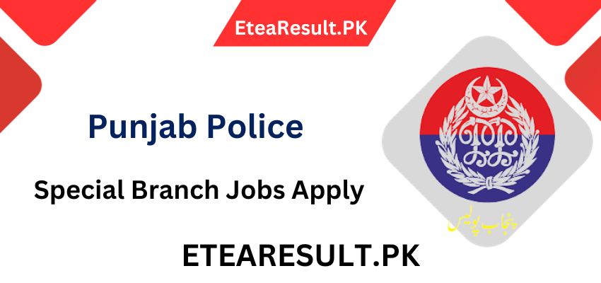 Punjab Police Special Branch Jobs 