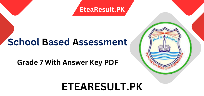 School Based Assessment Grade 7 With Key 