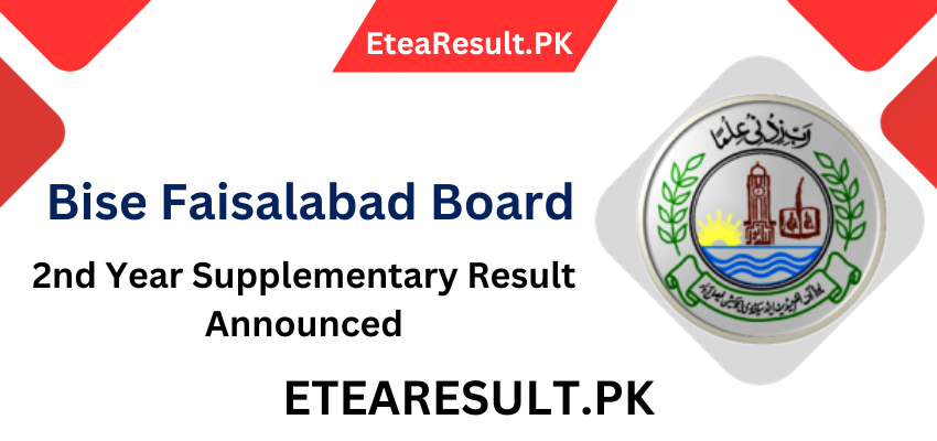 Faisalabad Board 2nd Year Supplementary Result 