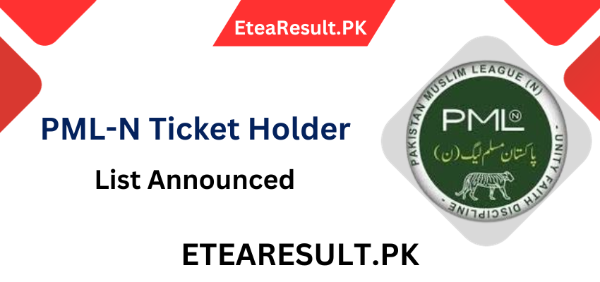 PML-N Ticket Holders List