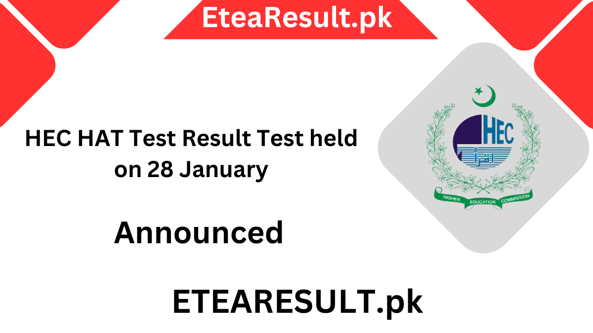 HEC HAT Test Result Test held on 28 January