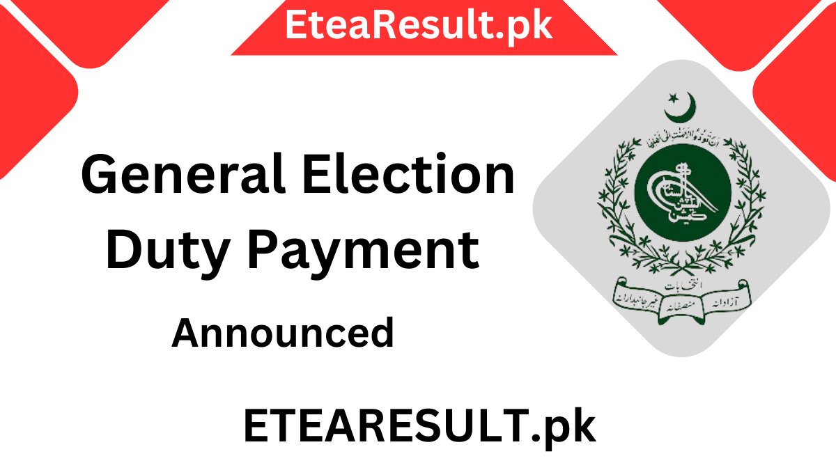 General Election Duty Payment 