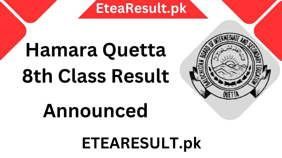 Hamara Quetta 8th Class Result