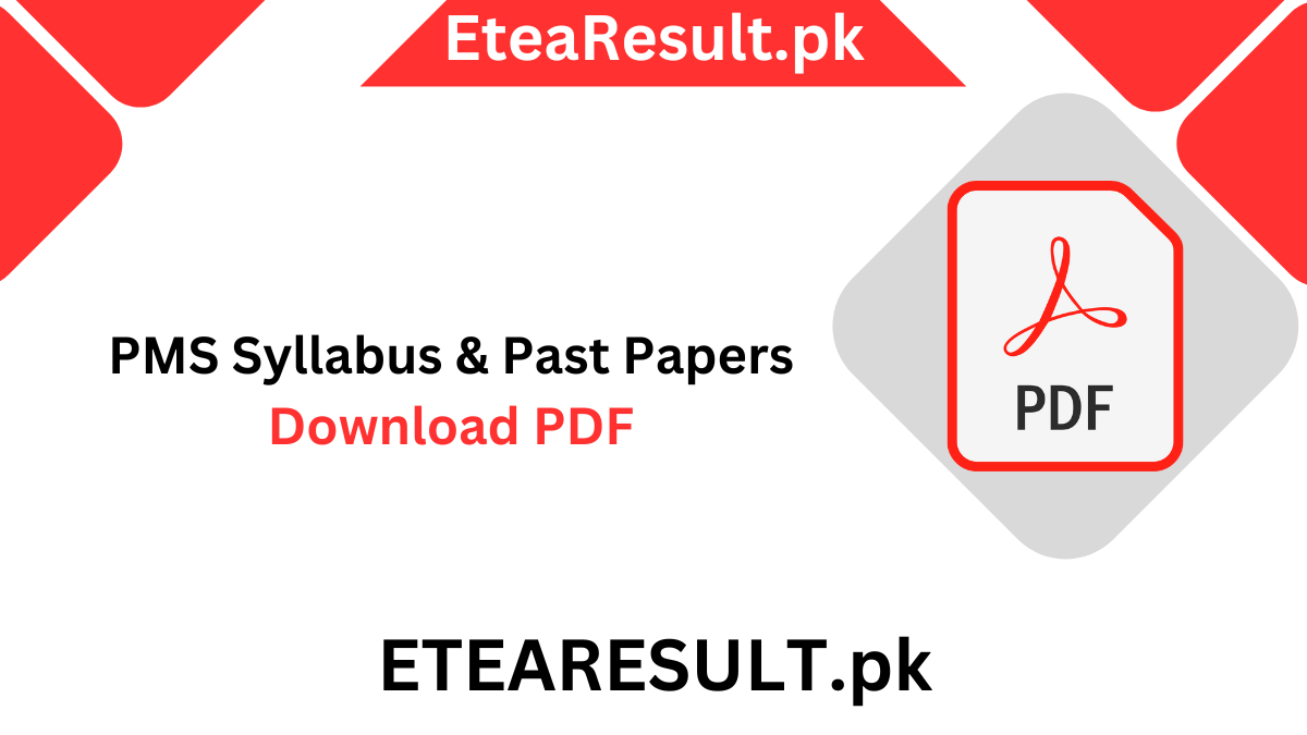 PMS Syllabus & Past Papers Download PDF