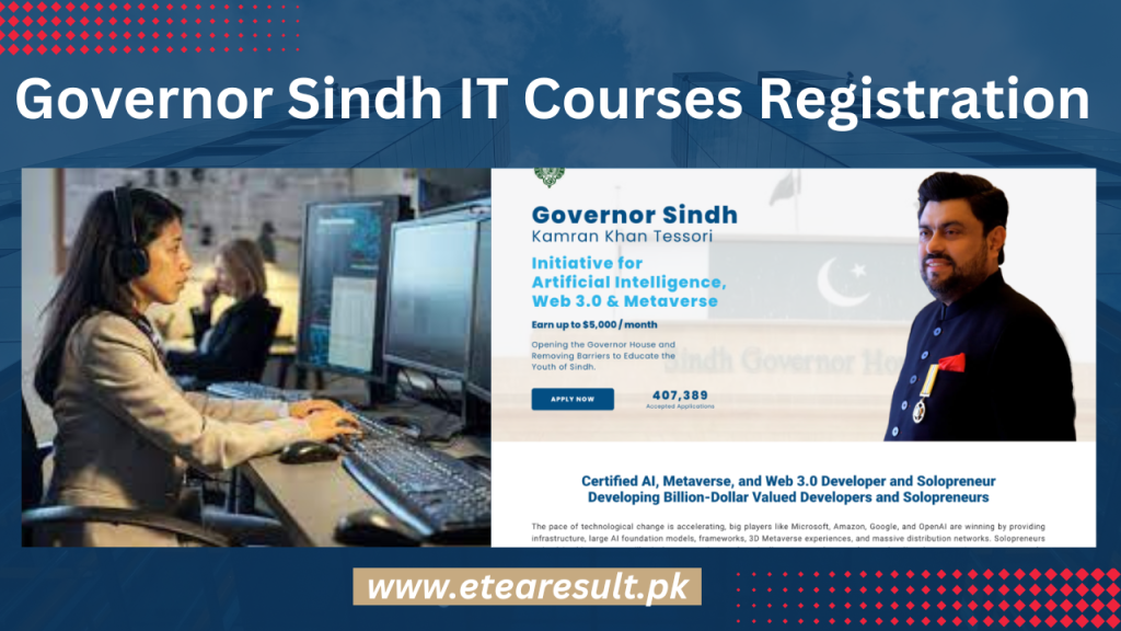 Governor Sindh IT Courses Registration 2023
