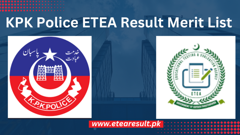 KPK Police ETEA Result Merit List 