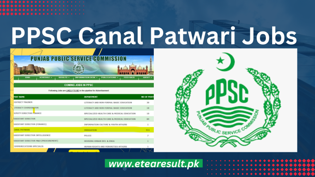 PPSC Canal Patwari Jobs 2023