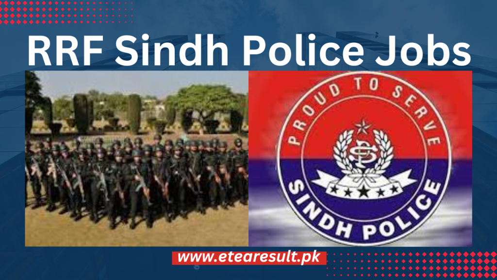 RRF Sindh Police Jobs 2023