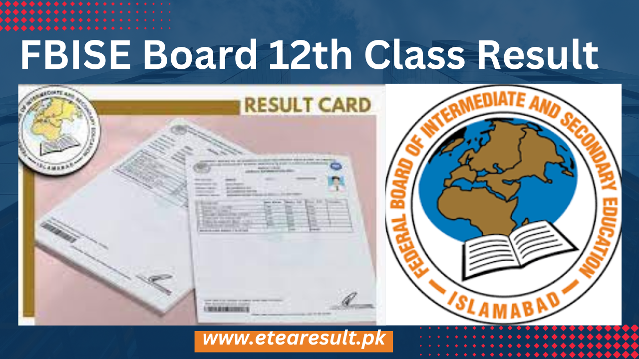 FBISE Board 12th Class Result 2023 Gazette Download PDF