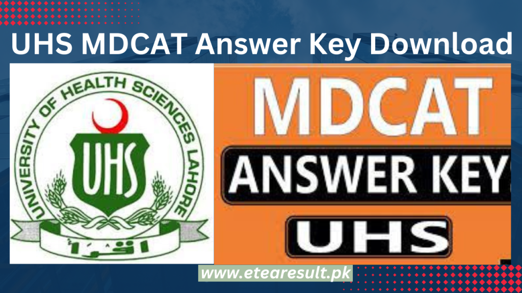 UHS MDCAT Answer Key Download 
