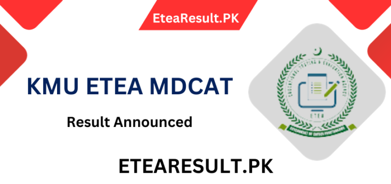 Kmu Etea Mdcat Result November